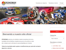 Tablet Screenshot of cronomax.com.ar